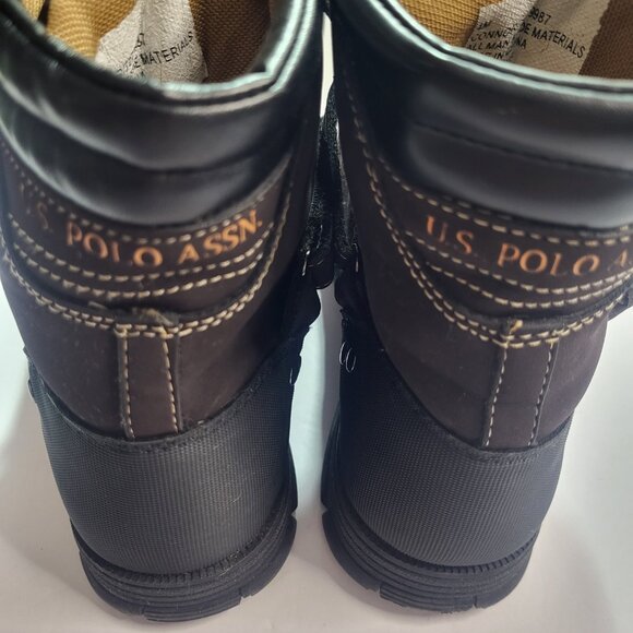US Polo ASSN Connor Men's Brown Boots Size 4 - Picture 3 of 13